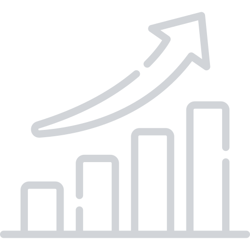 Business growth icon